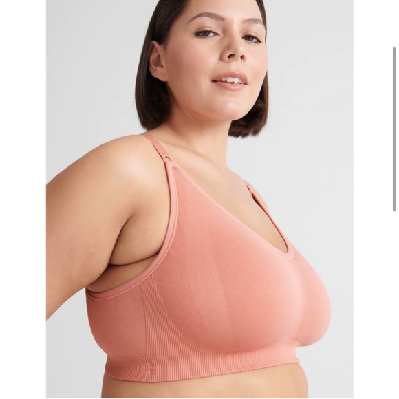 Knix Sz Small Good To Go Seamless Everyday Bra in Pink Ginger - Picture 2 of 15